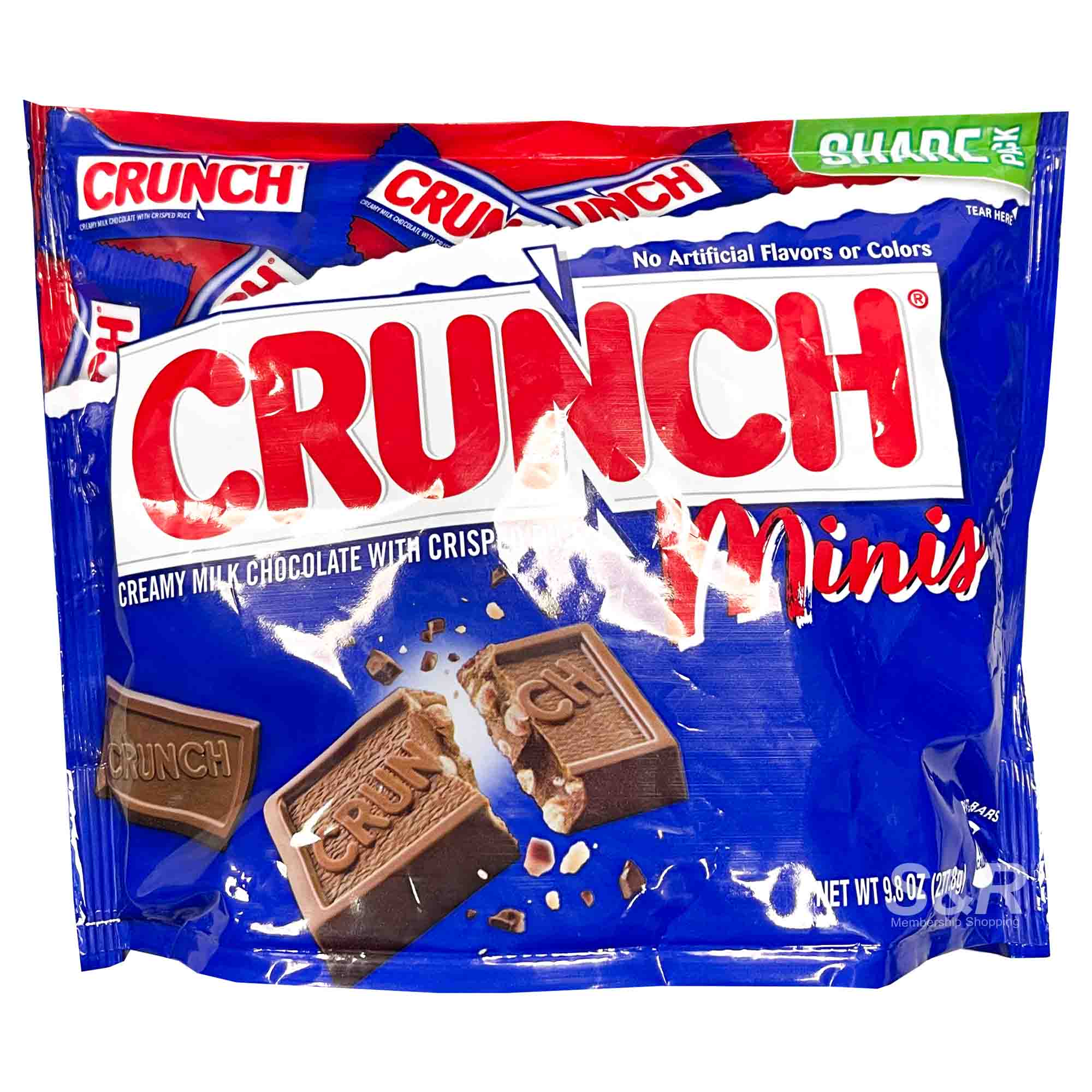 Nestle Crunch Minis Milk Chocolate Bar 277.8g Nestle Crunch Minis Milk Chocolate Bar 277.8g